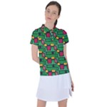 Rectangles on a green background                                                       Women s Polo Tee