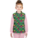 Rectangles on a green background                                                       Kid s Puffer Vest