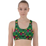 Rectangles on a green background                                                           Back Weave Sports Bra