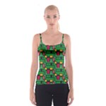 Rectangles on a green background                                                        Spaghetti Strap Top