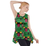 Rectangles on a green background                                                        Side Drop Tank Tunic