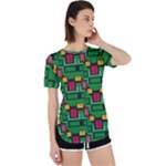 Rectangles on a green background                                                        Perpetual Short Sleeve T-Shirt