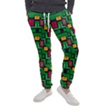 Rectangles on a green background                                                        Men s Jogger Sweatpants