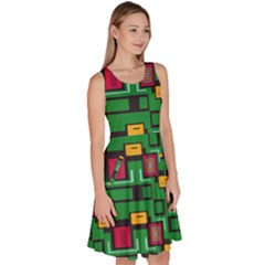 Knee Length Skater Dress With Pockets 