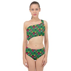 Spliced Up Two Piece Swimsuit 