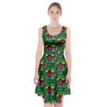 Rectangles on a green background                                                            Racerback Midi Dress