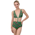 Rectangles on a green background                                                       Tied Up Two Piece Swimsuit