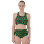 Rectangles on a green background                                                       Bikini Swimsuit Spa Swimsuit