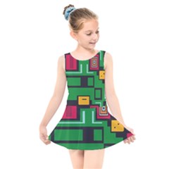 Kids  Skater Dress Swimsuit 