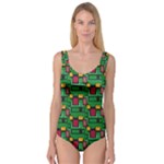 Rectangles on a green background                                                        Princess Tank Leotard