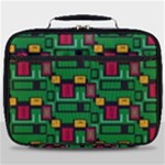 Rectangles on a green background                                                        Full Print Lunch Bag