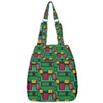 Rectangles on a green background                                                        Center Zip Backpack