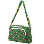 Rectangles on a green background                                                      Front Pocket Crossbody Bag