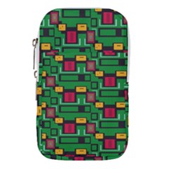 Rectangles on a green background                                                     Waist Pouch (Large) from ArtsNow.com