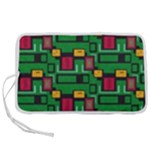 Rectangles on a green background                                                    Pen Storage Case (M)