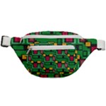 Rectangles on a green background                                                    Fanny Pack