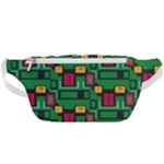 Rectangles on a green background                                                    Waist Bag