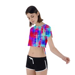 Tie Back Short Sleeve Crop T-Shirt 