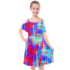 Kids  Cut Out Shoulders Chiffon Dress 