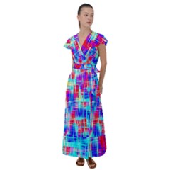 Flutter Sleeve Maxi Dress 