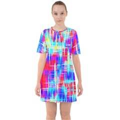 Sixties Short Sleeve Mini Dress 