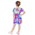 Kids  Short Sleeve Velvet Dress 