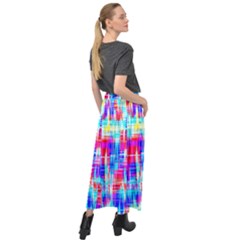 Velour Split Maxi Skirt 