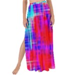 Red blue messy stripes                                                       Maxi Chiffon Tie-Up Sarong