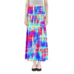 Red blue messy stripes                                                         Women s Maxi Skirt