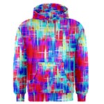 Red blue messy stripes                                                         Men s Pullover Hoodie