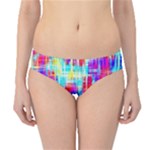 Red blue messy stripes                                                        Hipster Bikini Bottoms