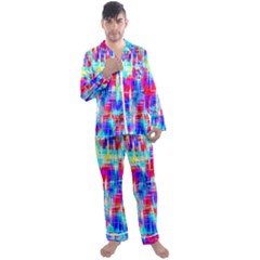 Men s Long Sleeve Satin Pajamas Set 