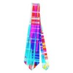 Red blue messy stripes                                                         Necktie