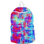 Red blue messy stripes                                                     Foldable Lightweight Backpack