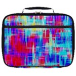 Red blue messy stripes                                                         Full Print Lunch Bag