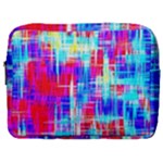 Red blue messy stripes                                                         Make Up Pouch (Large)