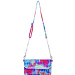 Red blue messy stripes                                                         Mini Crossbody Handbag