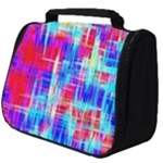 Red blue messy stripes                                                         Full Print Travel Pouch (Big)