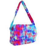 Red blue messy stripes                                                         Courier Bag