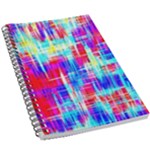 Red blue messy stripes                                                         5.5  x 8.5  Notebook New