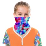 Red blue messy stripes                                                     Face Covering Bandana (Kids)