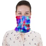 Red blue messy stripes                                                     Face Covering Bandana (Adult)