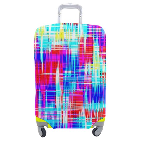 Red blue messy stripes                                                     Luggage Cover (Medium) from ArtsNow.com