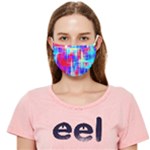 Red blue messy stripes                                                   Cloth Face Mask (Adult)