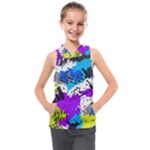 Shaky shapes                                                       Kids  Sleeveless Hoodie