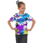 Shaky shapes                                                       Kids  Mesh Piece Tee