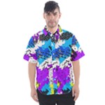 Shaky shapes                                                        Men s Short Sleeve Shirt