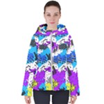 Shaky shapes                                                         Women s Hooded Puffer Jacket