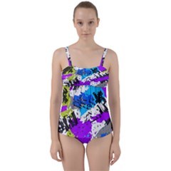 Twist Front Tankini Set 