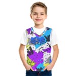 Shaky shapes                                                              Kids  Basketball Tank Top